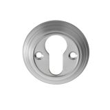 Delamain Euro Profile Escutcheon, Satin Chrome