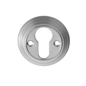 Delamain Euro Profile Escutcheon, Satin Chrome
