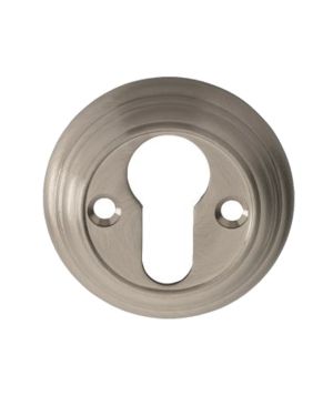 Delamain Euro Profile Escutcheon, Satin Nickel