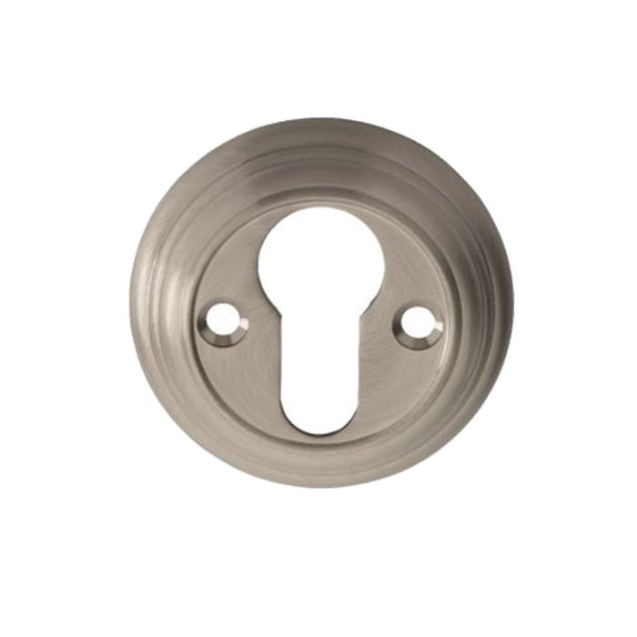 Delamain Euro Profile Escutcheon, Satin Nickel