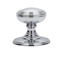 Delamain Plain Concealed Fix Mortice Door Knob, Polished Chrome (sold in pairs)