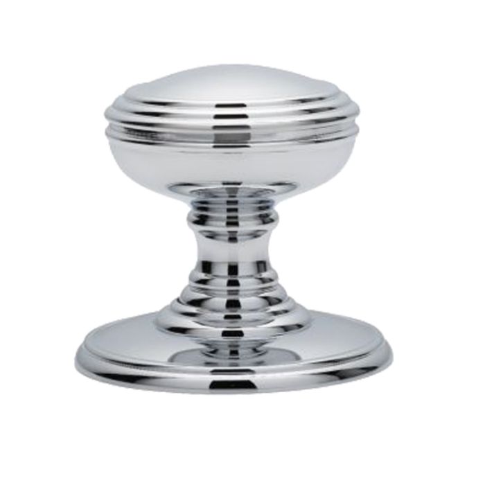 Delamain Plain Concealed Fix Mortice Door Knob, Polished Chrome (sold in pairs)