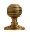 Delamain Reeded Concealed Fix Mortice Door Knob, Florentine Bronze (sold in pairs)