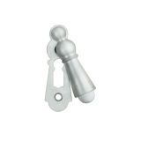Large Covered Standard Profile Escutcheon, Satin Chrome