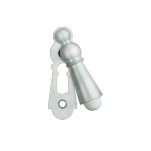 Large Covered Standard Profile Escutcheon, Satin Chrome