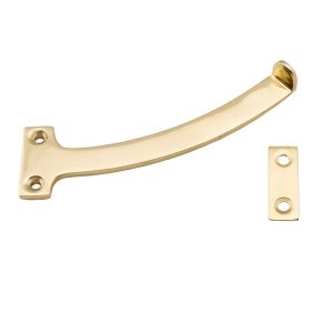 Quadrant Arm Window Stays (150mm), Polished Brass  (sold in pairs)