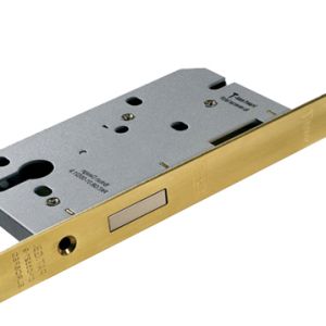 Eurospec DIN Euro Profile Deadlock (Contract), Satin Stainless Steel Or PVD Stainless Brass Finish
