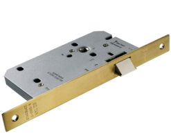 Eurospec DIN Latch (Contract), Satin Stainless Steel Or PVD Stainless Brass Finish
