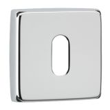 DND Square Standard Profile Escutcheon, Polished Chrome