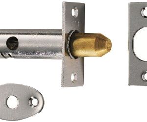 Extra Long Security (Hex/Rack) Door Bolts 85mm, Polished Or Satin Chrome Or Brass