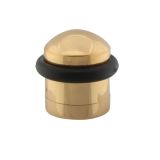 Floor Mounted Door Stop (35mm Height), Polished Brass