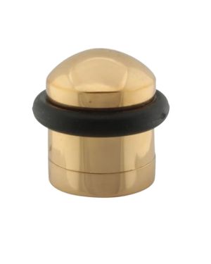 Floor Mounted Door Stop (35mm Height), Polished Brass