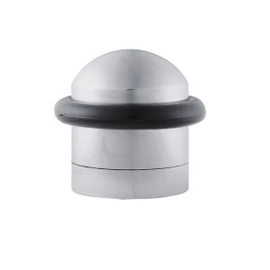 Floor Mounted Door Stop (35mm Height), Satin Chrome
