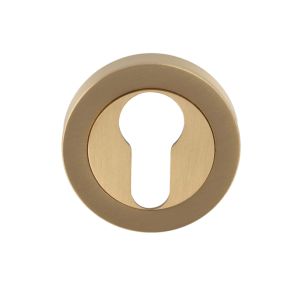 Euro Profile Escutcheon, Satin Brass