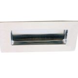 Eurospec Steelworx Retangular Flush Pull (102mm x 51mm), Polished Stainless Steel