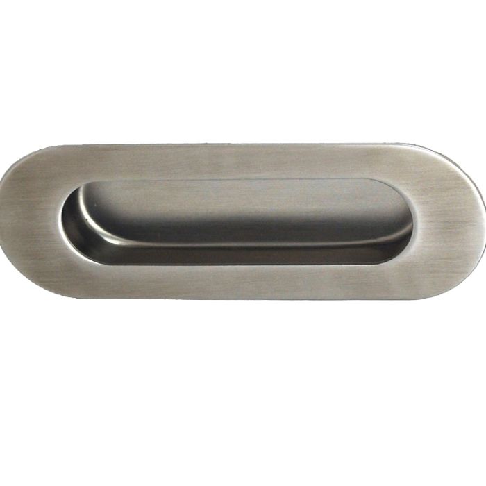 Eurospec Steelworx Radius Flush Pull (120mm x 41mm), Satin Stainless Steel