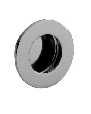Eurospec Steelworx Circular Flush Pull (50mm OR 80mm Diameter), Polished Stainless Steel