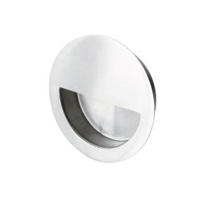 Eurospec Steelworx Circular Flush Pull (90mm Diameter), Polished Stainless Steel