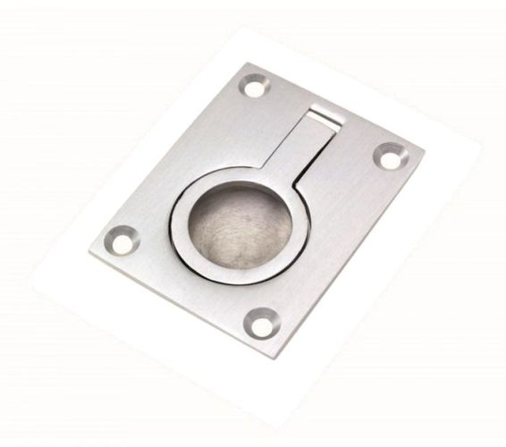 Flush Ring Pull (38mm x 50mm OR 49mm x 63mm), Polished Chrome