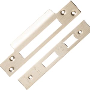 Eurospec Forend & Strike Pack For BAS/ESS/LSS/OSS 3 Lever Architectural Sash Locks, Satin Brass