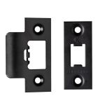 Eurospec Forend & Strike Pack For TLS Heavy Duty Tubular Latches, Matt Black