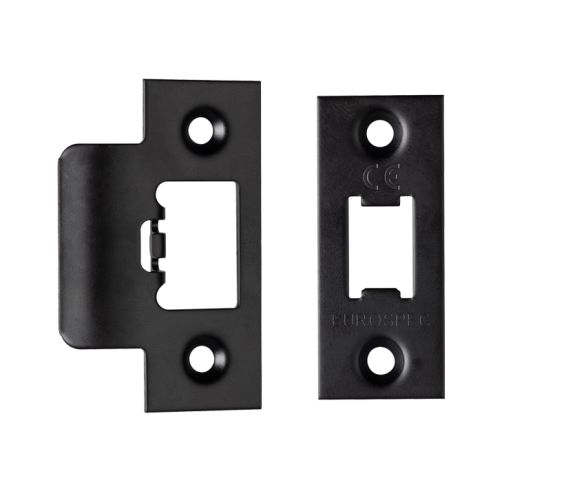 Eurospec Forend & Strike Pack For TLS Heavy Duty Tubular Latches, Matt Black