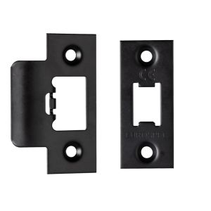 Eurospec Forend & Strike Pack For TLS Heavy Duty Tubular Latches, Matt Black