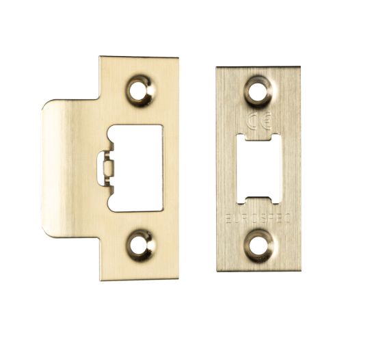 Eurospec Forend & Strike Pack For TLS Heavy Duty Tubular Latches, Satin Brass