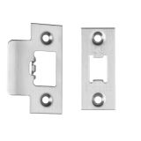 Eurospec Forend & Strike Pack For TLS Heavy Duty Tubular Latches, Satin Stainless Steel