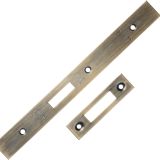 Eurospec Forend & Strike Pack For DLS DIN Euro Deadlock, Antique Brass