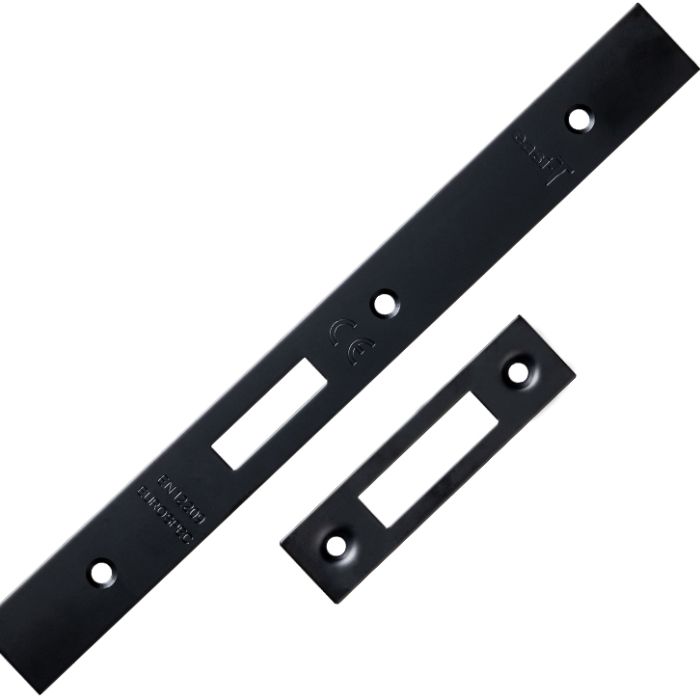 Eurospec Forend & Strike Pack For DLS DIN Euro Deadlock, Matt Black