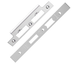 Eurospec Forend & Strike Pack For DLS DIN Euro Sash/Bathroom Lock, Polished Stainless Steel