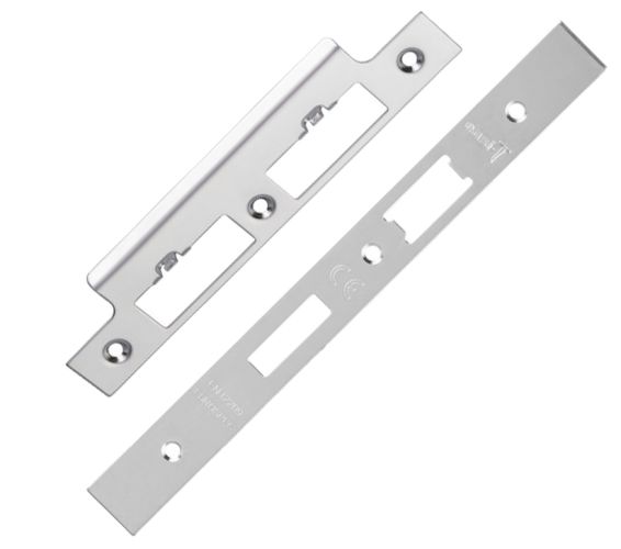 Eurospec Forend & Strike Pack For DLS DIN Euro Sash/Bathroom Lock, Polished Stainless Steel