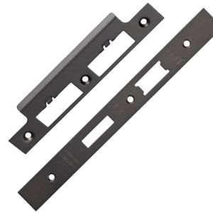 Eurospec Forend & Strike Pack For DLS DIN Euro Sash/Bathroom Lock, Matt Bronze