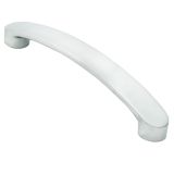 Fingertip Radiused End Flat Bow Cabinet Pull Handle (128mm C/C), Polished Chrome