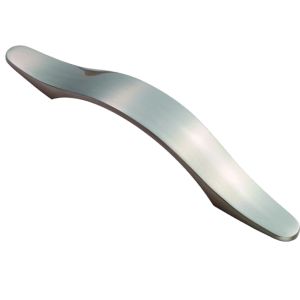 Fingertip Shoe Tree Cabinet Pull Handles (128mm OR 160mm C/C), Satin Nickel