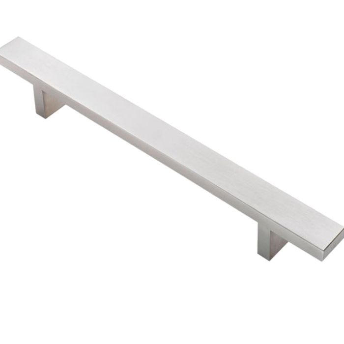 Fingertip Rectangular Section T-Bar Cabinet Pull Handles (128mm, 160mm OR 224mm C/C), Stainless Steel