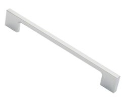 Fingertip Slim D Cabinet Pull Handles (160mm, 192mm OR 256mm C/C), Satin Nickel