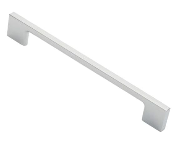 Fingertip Slim D Cabinet Pull Handles (160mm, 192mm OR 256mm C/C), Satin Nickel