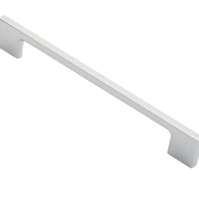 Fingertip Slim D Cabinet Pull Handles (160mm, 192mm OR 256mm C/C), Satin Nickel