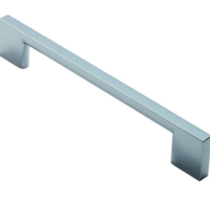Fingertip Slim D Cabinet Pull Handles (128mm, 160mm, 192mm OR 256mm C/C), Polished Chrome