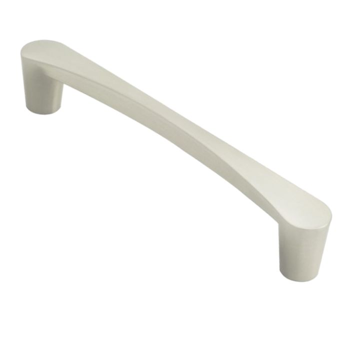 Fingertip Venturi D Cabinet Pull Handles (128mm OR 160mm C/C), Satin Nickel