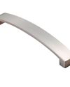 Fingertip Curva Bow Cabinet Pull Handles (160mm OR 224mm C/C), Satin Nickel