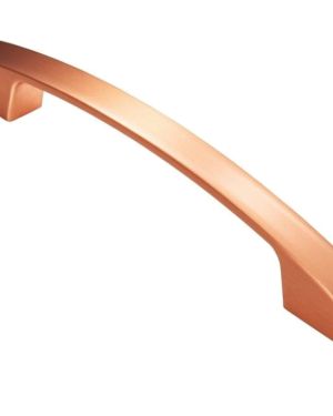 Fingertip Bridge Cabinet Pull Handle (160mm C/C), Satin Copper