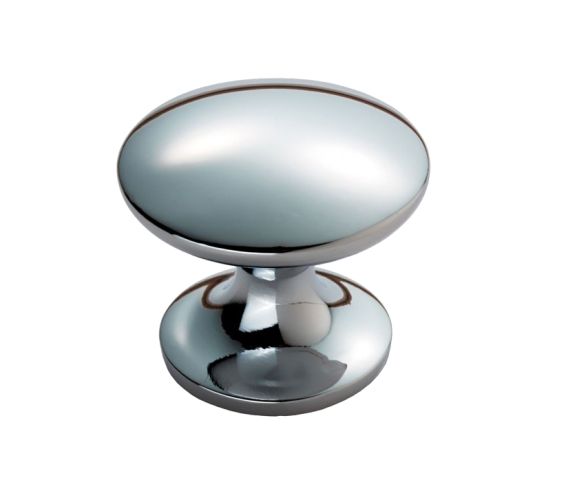 Carlisle Brass Fingertip Silhouette Cupboard Knob – Polished Chrome