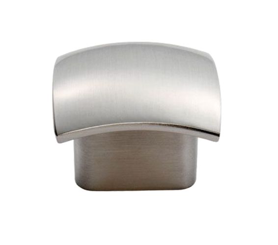 Fingertip Helio Cupboard Knob – Satin Nickel