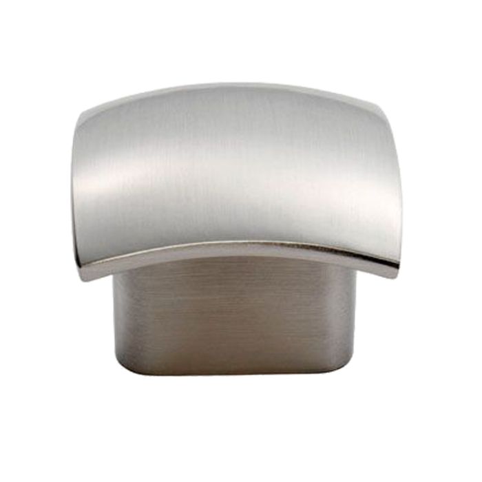 Fingertip Helio Cupboard Knob – Satin Nickel