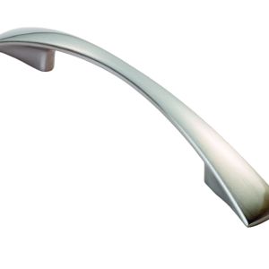 Carlisle Brass Fingertip Waisted Flat Bow Cabinet Pull Handles – Satin Nickel