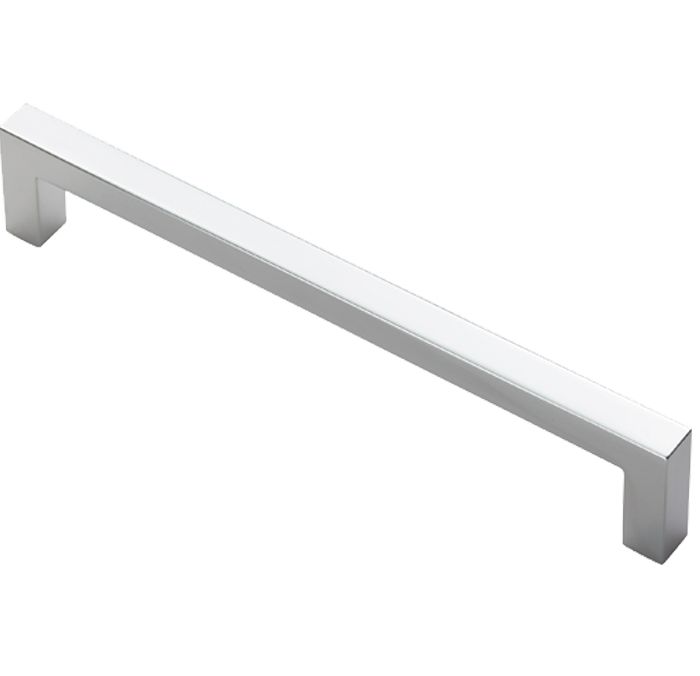Fingertip Block Cabinet Pull Handles (160mm OR 320mm C/C), Polished Chrome