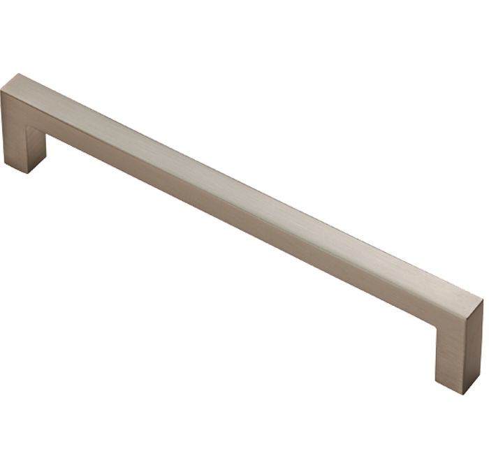 Fingertip Block Cabinet Pull Handles (160mm OR 320mm C/C), Satin Nickel